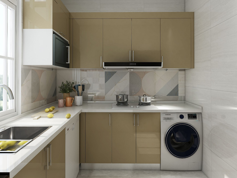 L shape kitchen cabinet design