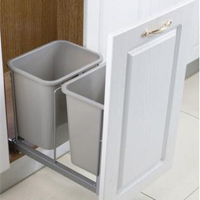 pull out waste bin cabinet