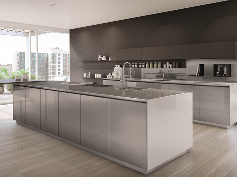 stainless steel kitchen