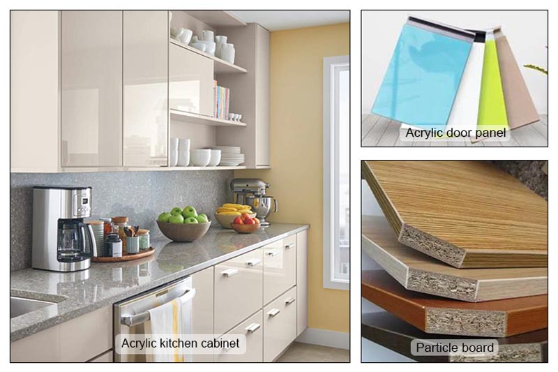 acrylic high gross kitchen cabinet