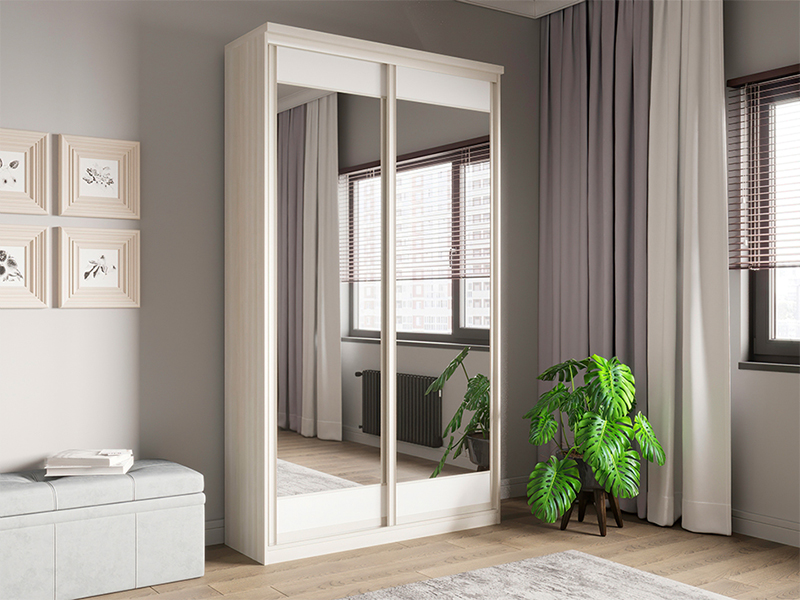 large tall wardrobe with mirror
