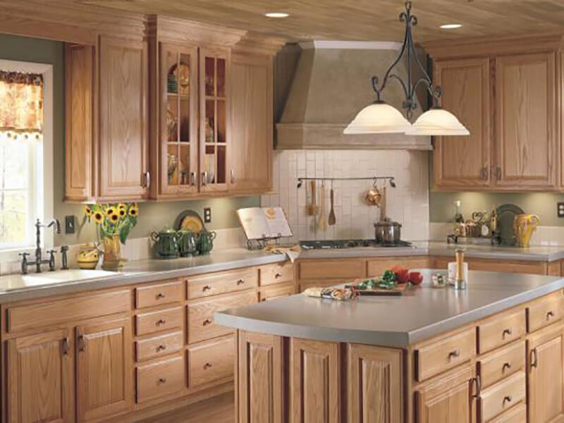 Luxury solid wood kitchen cabinets