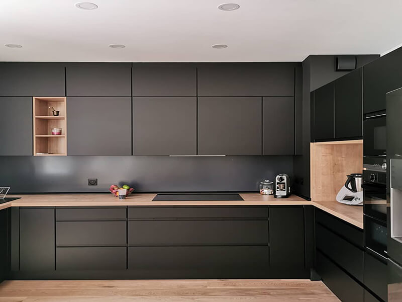 wooden kitchen cabinet