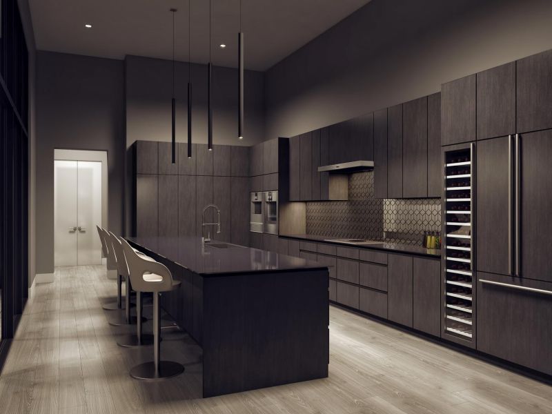 mahogany kitchen cabinets