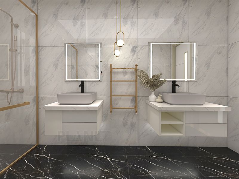 antque bathroom vanity