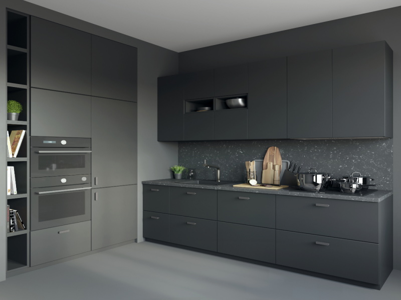 stainless steel kitchen cabinet