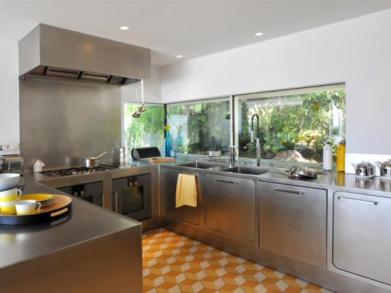 Stainless Steel Kitchen Cabinet with Metal Sink Base