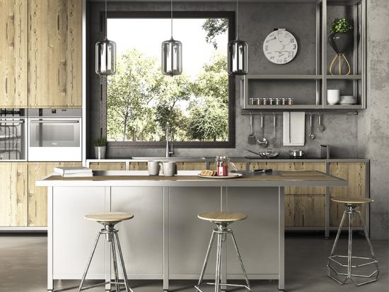 Stainless Steel Upper Cabinets Kitchen Units