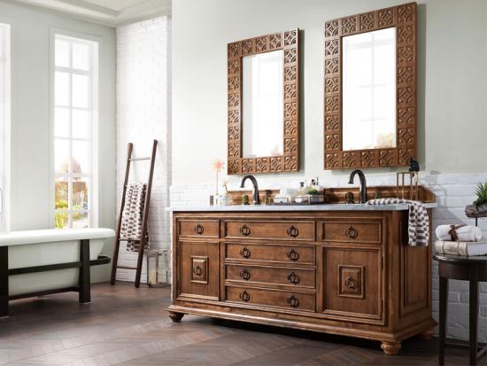 Vintage Oak Double Sink Bathroom Sinks and Vanities 24 inch Bathroom Vanity