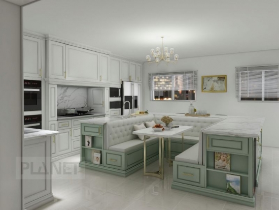 French solid wooden kitchen cabinet handles luxury kitchen tall pantry wood cabinet