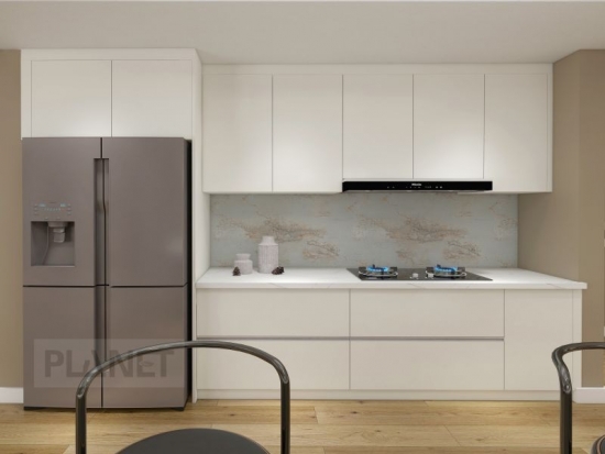 Modern kitchen cabinet white flat pack 2022 inset glossy kitchen cabinets set