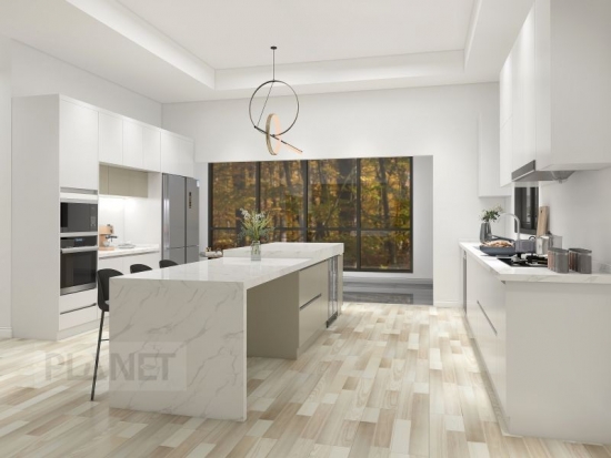 Prefabricated kitchen cabinets modular vietnam kitchen cabinets modern white