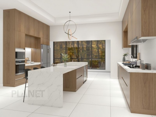 High gloss design small fit kitchen cabinet set