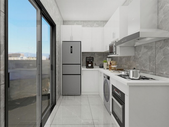 Custom Solid Wood Modern White Espresso Shaker Style Kitchen Cabinet for Commercial and Home Use