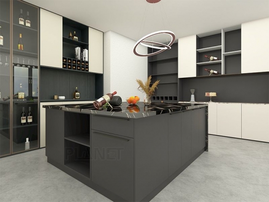 High Gloss Flat Panel White Modular Modern Kichen Cabinets Modern Kitchen Furniture Luxury Designs