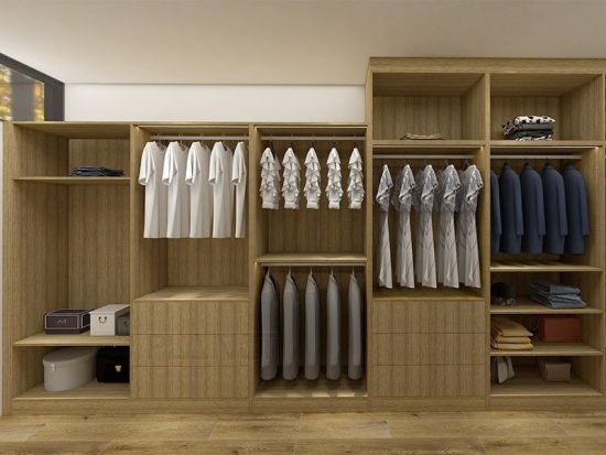 Factory direct sales wooden sliding door closet wardrobe bedroom furniture walk in wardrobe set