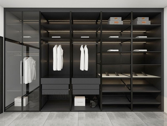 Year-end promotion simple sliding door wardrobe sliding door bedroom wardrobe walk in wardrobe closet