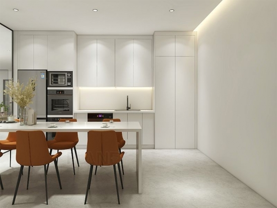 Modular Simple Designs White Industrial Latest Kitchen Cabinet Modern Design