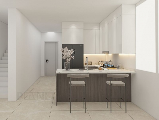 Kitchen Furniture Design Wood Veneer Kitchen Cabinet For Wholesales