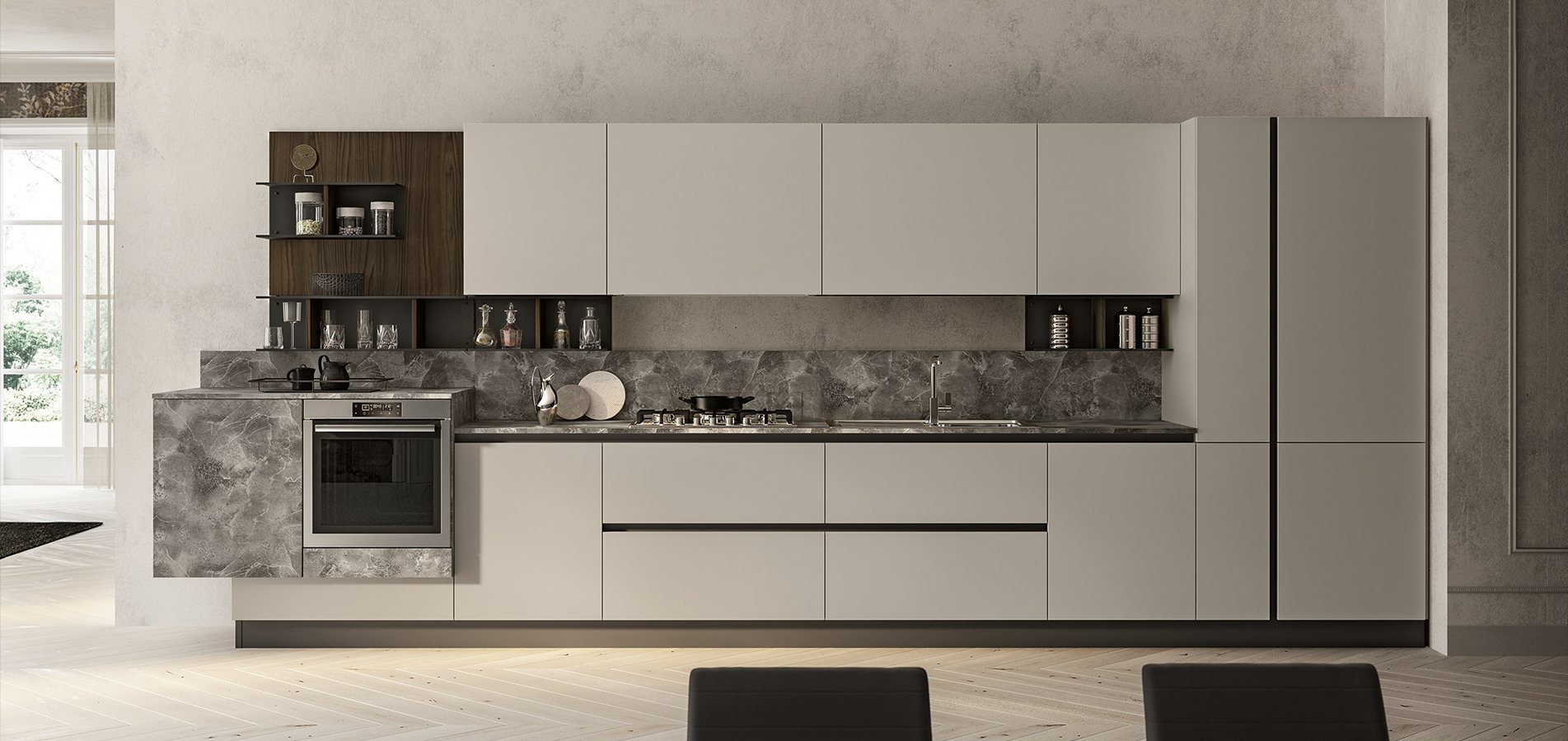 Custom Modern Kitchen Cabinets