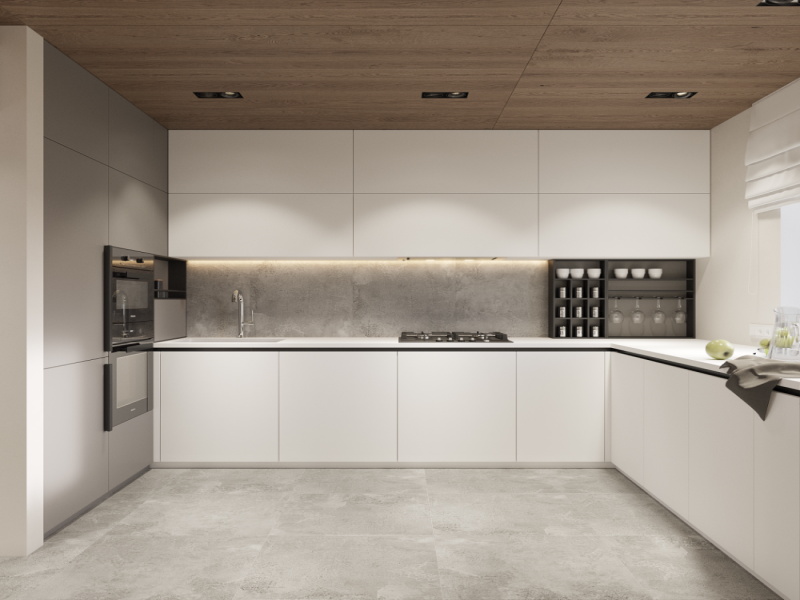The size of the countertops? How to clean kitchen cabinets and countertops?