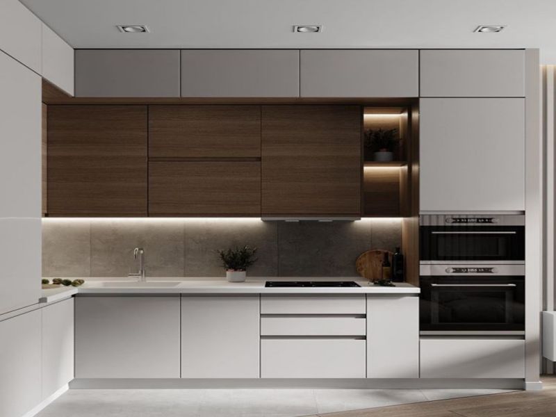 What is the appropriate height of the kitchen cabinet? What is the appropriate size of the kitchen cabinet